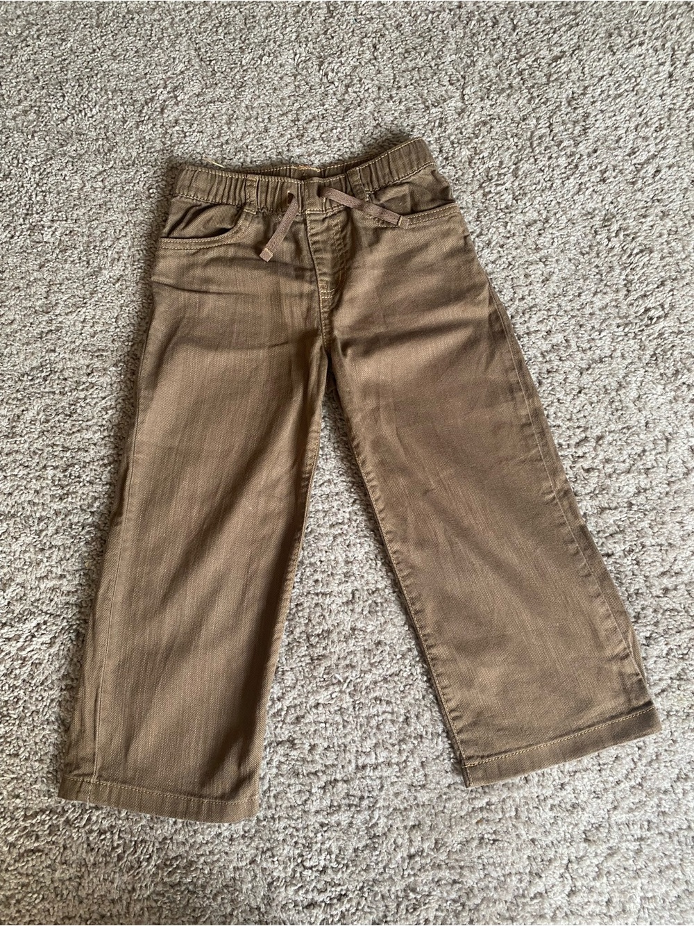 Kids Brown Wide-Leg Bottoms
